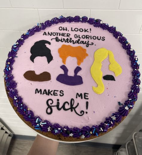 Hocus Pocus Birthday, Birthday Cookie Cake, The Perfect Cookie, Hocus Pocus Party, Birthday Cookie, Christmas Baking Recipes, Big Cookie, Cake Pricing, Cakes And Cookies