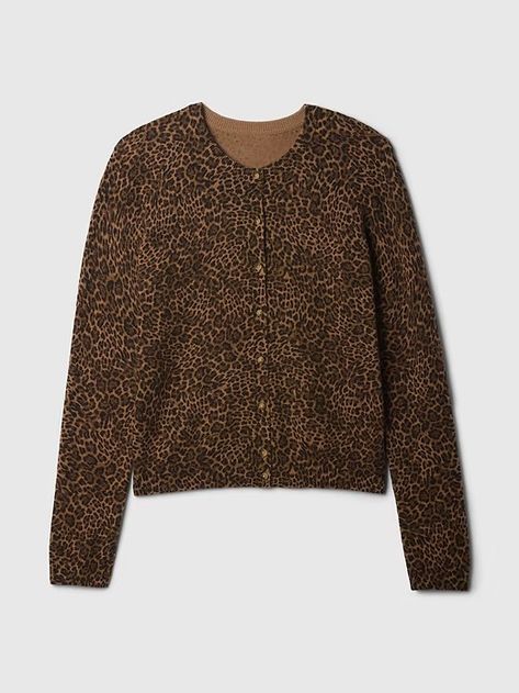 CashSoft Cardigan | Gap Cheetah Cardigan, Gap Cardigan, Making Clothes, Loulou Studio, Leopard Cardigan, Leopard Print Cardigan, Gender Equality, Favorite Daughter, Chunky Knitwear