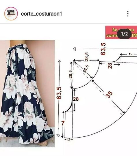 Centrum Mail в 2023 г E35 Projek Menjahit, Trousers Pattern, Dress Patterns Diy, Sewing Clothes Women, Blouse Drafting Patterns, Pants Sewing Pattern, Skirt Patterns Sewing, Sewing Design, Sewing Skirts