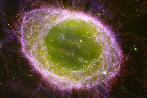 Ring Nebula, Hubble Space Telescope Images, Planetary Nebula, Webb Telescope, Perseid Meteor Shower, Colorful Ring, Nasa Hubble, Space Facts, University Of Manchester