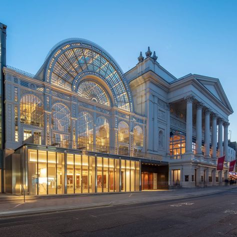 Royal Opera House on Instagram: “Open house  Taking a moment as the nights get longer and the days get shorter to appreciate quite how pretty our brand new spaces look from…” Royal Opera House London, The Royal Opera House, Royal Opera House, Covent Garden London, British Flowers, House London, Royal Ballet, Museum Architecture, Glass Facades