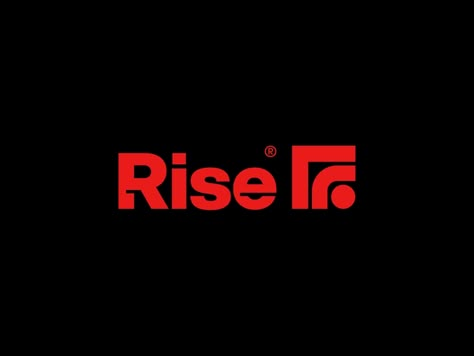 Rise Branding Design by Second Eight on Dribbble Rise Logo, Branding Mood Board Inspiration, Bold Logo Design, S Logo Design, Logo Design Inspiration Creative, Sports Logo Design, Visual Identity Design, Abstract Logo, Branding Mood Board