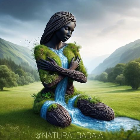 Mother Nature #blackart #Afrofuturism #blackartist #blackskin #blackartists #midjourney #digitalartist #aiart #art #ai #digitalart… | Instagram Mountain Project, Family Tree Wall Decor, Colorful Art Paintings, Black Power Art, Power Art, Fashion Artist, Barbie Wedding Dress, Barbie Wedding, Feminine Art