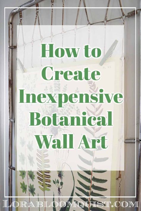 Botanical Wall Art Diy, Diy Botanical Wall Art, Free Botanical Printables, Naturalist Decor, Botanical Printables, Fern Prints, Vintage Boho Style, Reading Diy, Botanical Wall Decor