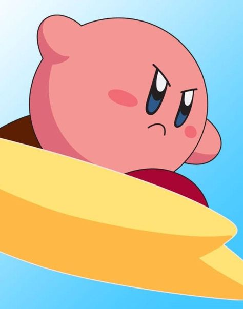 Angry Kirby, Kirby Memes, Blue Haired Girl, Kirby Character, Kirby Art, Painted Clothes, Read Comics, Cartoon Profile Pics, Angry Birds