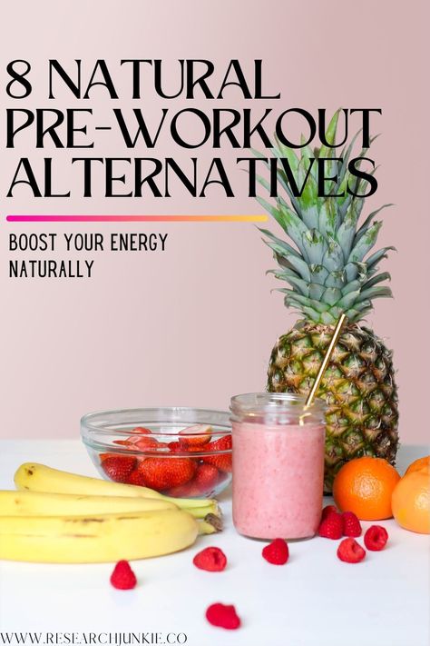 Say goodbye to synthetic stimulants and hello to Mother Nature's best-kept secrets! Try out these 8 natural pre-workout alternatives for an all-natural energy boost. Natural Pre Workout Drink, Vegan Pre Workout, Healthy Pre Workout, Pre Workout Smoothie, Vegan Energy Balls, Energy Boosting Snacks, Energy Boosting Foods, Natural Pre Workout, Preworkout Drink