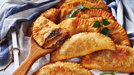 The Ingredient That Sets Venezuelan Empanadas Apart Dominican Dish, Beef Empanadas Recipe, Empanadas Dough, Fancy Appetizers, Beef Empanadas, Pasta Carbonara, Empanadas Recipe, Latin Food, Tasting Table