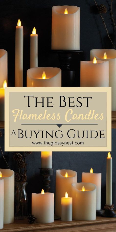 Led Candles Decor Ideas, Flameless Candles Wedding, Battery Operated Window Candles, Luminara Flameless Candles, Tapper Candles, Edge Styles, Flameless Taper Candles, Timer Candles, Flameless Tea Lights