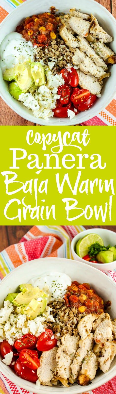 Panera Bowl Copycat, Panera Bowl Recipes, Baja Bowl Panera, Panera Bread Mediterranean Bowl, Panera Baja Grain Bowl Recipe, Panera Mediterranean Bowl, Panera Warm Grain Bowl Copycat, Baja Bowl Recipes, Panera Baja Bowl Recipe