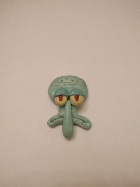 Clay Squidward, Funny Clay Figures, Spongebob Clay Ideas, Shrek Clay, Easy Clay Sculpture Ideas, Funny Clay Ideas, Easy Modeling Clay Ideas, Clay Projects Kids, Older Kids Crafts