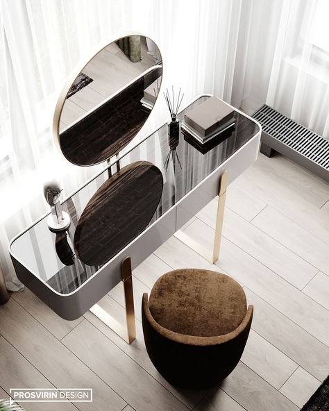 RIVIERA on Behance Aesthetic Dressing Table, Dressing Table Aesthetic, Wallpaper Bedroom Aesthetic, Dressing Table Ideas, Dressing Table Mirror Design, Aesthetic Dressing, Dress Table, Aesthetic Bedrooms, Modern Vanity Table