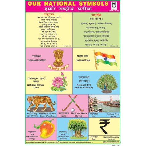 Educational posters or wall charts for schools or home use. An extensive selection of educational posters or wall charts, ideal for the school classroom or home, covering a very wide range of educational topics, aimed at children aged 3 - 10 years. National Symbols Of India, Nursery School Activities, Map House, General Knowledge For Kids, India For Kids, Hindi Language Learning, Hindi Books, Gk Questions And Answers, Chart For Kids