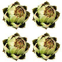 Check this out! Faux Artichokes, Fake Lemons, Neutral Dining Room, Wedding Party Table Decorations, Glass Refrigerator, Kitchen Decorations, Fake Fruit, Artificial Pumpkins, Artificial Fruit