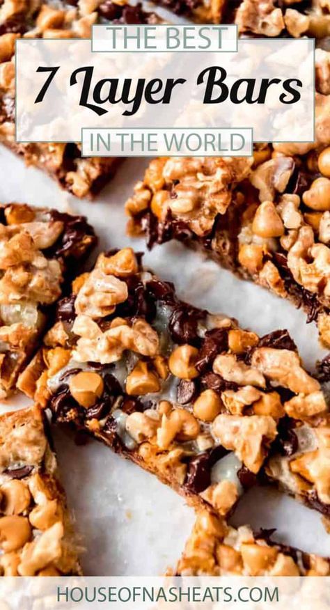 7 Layer Magic Bars, Cookies Butterscotch, Vegan Sweetened Condensed Milk, 7 Layer Cookies, 7 Layer Bars, Hello Dollies, Sweetened Condensed Milk Recipes, Layer Bars, Magic Bars