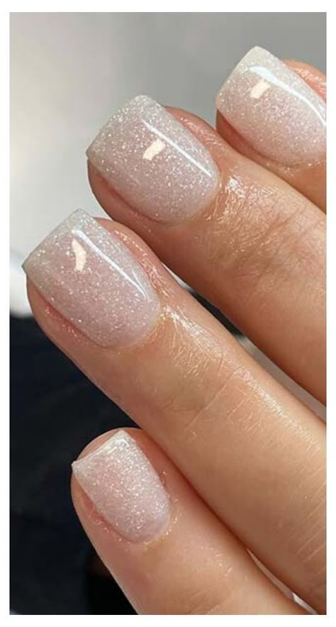 White And Silver Nails, Wedding Nails Glitter, White Glitter Nails, Nude Nail, Glitter Gel Nails, Homecoming Nails Acrylic, Nails Homecoming, Cute Gel Nails, Nails Red