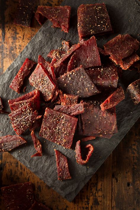 Marinated smoked beef jerky recipe is a healthy snack idea especially for on the go. Teriyaki Beef Jerky Recipe, Smoked Jerky, Smoked Beef Jerky, Teriyaki Beef Jerky, Homemade Jerky, Jerky Recipe, Beef Jerky Recipes, Teriyaki Beef, Jerky Recipes