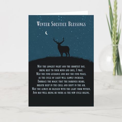 Solstice Poem, Winter Solstice Poems, Winter Solstice Cards, Winter Solstice Quotes, Solstice Quotes, Wicca Holidays, Winter Solstice Party, Yule Holiday, Elk Silhouette