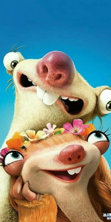 Ice Age Funny, Ice Age Movie, Ice Age 5, Ice Age Sid, Ice Age Collision Course, Ice Age Movies, Sid The Sloth, Disney Collage, Cartoon Character Pictures