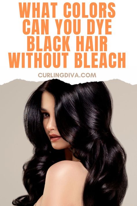 What colors can you dye black hair without bleach Hair Color From Black To Light, Highlights For Black Hair Without Bleach, Hair Colors For Black Hair No Bleach, Best Dye For Dark Hair, Hair Colors That Dont Require Bleaching, Non Bleached Hair Colour, Balayage Without Bleaching, Toner For Black Hair, Hair Dye Without Bleach For Black Hair