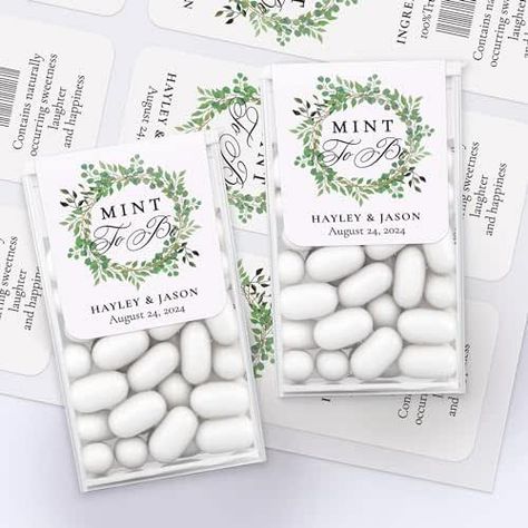 XOXOKristen Mint To Be Wedding Favors Labels for Tic Tac, Greenery Foliage Personalized Tic Tacs Labels Stickers for Bridal Shower Favors, Wedding Mints Labels for Favors, Pack of 25, 50, 75 plus Mint To Be Wedding Favors, Wedding Mints, Kitchen Clothes, Mint To Be, Mint Wedding, Favor Labels, Favors Wedding, Tic Tac, Bridal Shower Favors