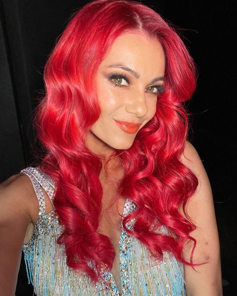 Red And Copper Split Hair, All Too Well Snl Performance, Sarah Beeston Red Hair, Dianne Buswell, Strictly Professionals, Dyed Red Hair, Bright Red Hair, Dye Ideas, Two And A Half