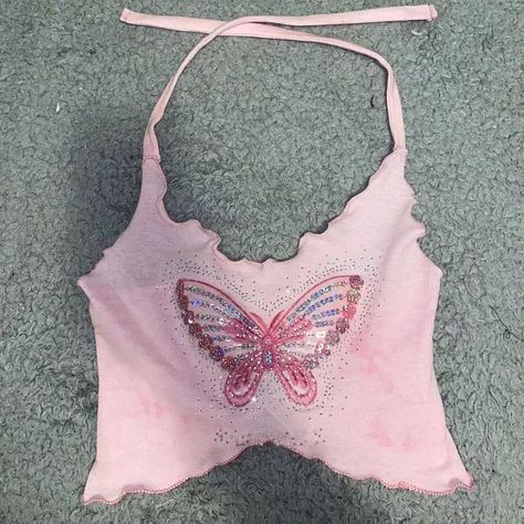 Butterfly Top, 2000s Fashion Outfits, Baggy Pants, Swaggy Outfits, Looks Chic, 2000s Fashion, Cute Fits, Dream Clothes, Summer Top