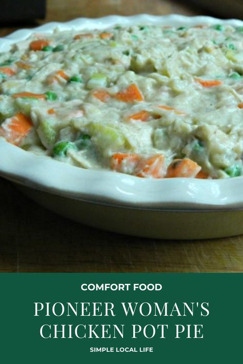 Chicken Pot Pie Recipe Pioneer Woman, Pioneer Woman Chicken Pot Pie, Pioneer Woman Chicken, The Food Network, Turkey Pot Pie, Easy Chicken Pot Pie, Pioneer Woman Recipes, Pot Pies Recipes, Girls Heart