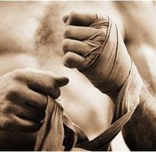 Boxers need to tape their hands under the boxing gloves in order to keep from crushing their fingers together. Rocky's wrap should be bloody when he trains in the meat factory. Heavy Bag Training, Martial Arts Quotes, Ju Jitsu, Heavy Bags, Muay Thai, Taekwondo, Kickboxing, Fitness Quotes, Kung Fu