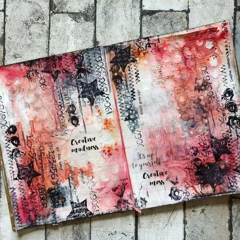 Kunstjournal Inspiration, Like Youtube, Art Journal Backgrounds, Whimsical Art Journal, Mixed Media Art Canvas, Diy Journal Books, Mixed Media Journal, Art Journal Techniques, Intuitive Art