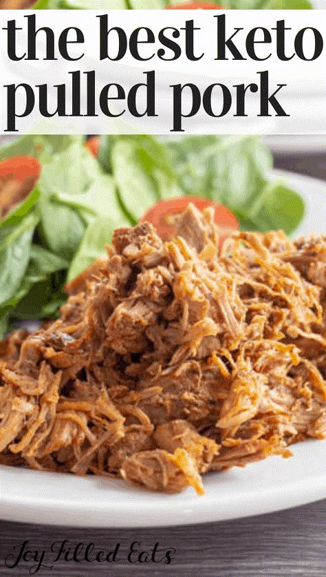 Keto pulled pork is an easy dinner idea for any time of year! The flavor is smokey bbq, and the meat is cooked perfectly every time. You only need 5 ingredients and an Instant Pot to throw this amazing pulled pork together. Not only is this pulled pork recipe keto, but it’s also low carb, sugar-free, grain-free, gluten-free, and THM S. Keto Pulled Pork, Low Carb Pulled Pork, Keto Pork Recipes, Crock Pot Pulled Pork Recipe, Pork Crockpot Recipes, Keto Pork, Low Carb Pork, Keto Instant Pot, Keto Crockpot