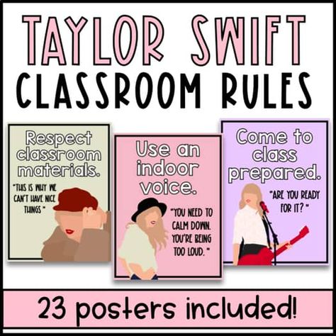 Taylor Swift Classroom Rules Poster by Boho Brains | TPT Taylor Swift Classroom, Quotes About Music, Taylor Swift Birthday Party Ideas, Taylor Swift Jokes, Swift Party, Taylor Swift Images, Rules Poster, Classroom Rules Poster, Midnight Rain