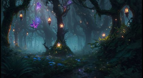 Magical forest by FanTaisia - Playground Forest Playground, Magical Cave, Dream Environment, Magic Fairy, Fairy Wallpaper, The Enchanted Forest, Cave In, Magical Fairy, Magic Forest