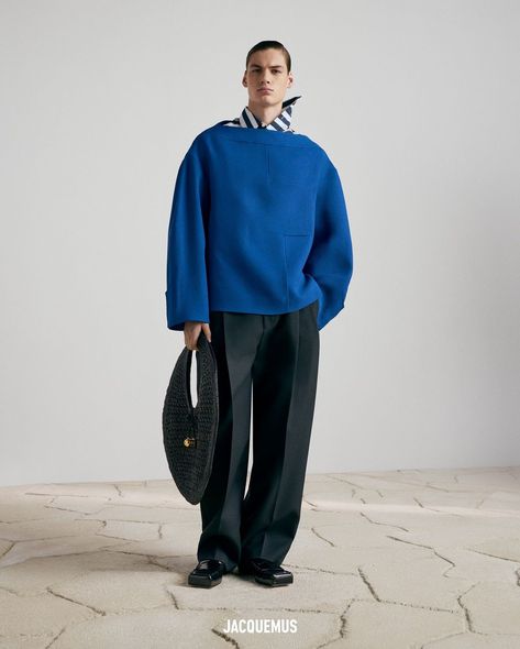 SIMON PORTE JACQUEMUS | My personal favorites … | Instagram Simone Porte Jacquemus, Blue Fashion Editorial, Portfolio Moodboard, Blue Outfit Men, Simon Porte Jacquemus, Fashion Portfolio, June 17, Wardrobe Ideas, Blue Outfit