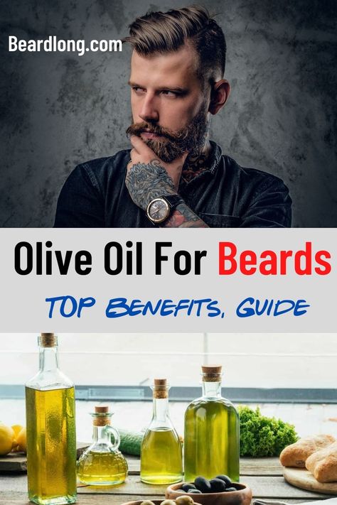 Growing a beard is not a walk in the park. Many men face many problems when it comes to facial hair growth. The number is thing for your beard care is a beard oil. However, can olive oil be a good alternative? In this article, we will discuss whether or not using olive oil on our beards is a good idea. #oliveoilforbeard #beardgrowth #beardcare #bearddryness #drybeard #beardoil Olive Oil Before Bed, Drink Olive Oil, Benefits Of Olives, Long Hair Oil, Drinking Olive Oil, Beard Growth Tips, Short Long Hair, Facial Hair Growth, Hair Facts