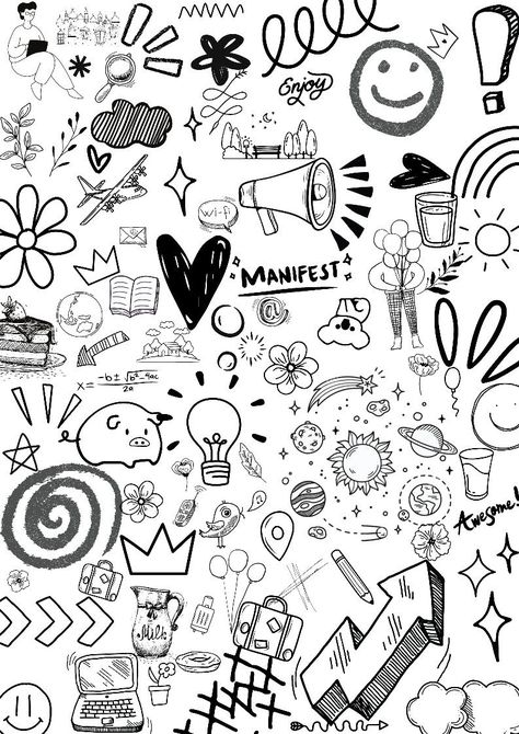 Doodle wallpaper Doodle Wallpaper Black And White, Black And White Doodle Wallpaper, Doodle Art Aesthetic Wallpaper, Doodle Background Ideas, Doddleoddle Art Wallpaper, Doodle Line Patterns, Black Doodles Aesthetic, Doodle Collage Drawings, Doodle Wallpaper Aesthetic