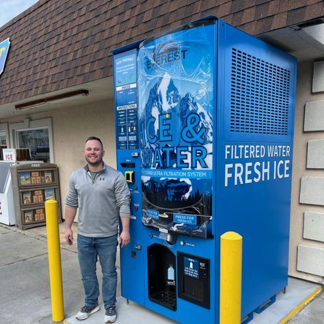 Ice Vending Machine Business, Water Vending Machine, Ice Vending Machine, Vending Machine Business, Ice Machine, Vending Machine, Business Motivation, So Excited, North Carolina