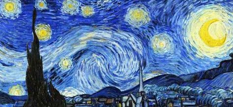 van gogh // starry night Ed Wallpaper, Starry Night Wallpaper, Walpapers Cute, Twitter Header Pictures, Van Gogh Paintings, Starry Night Van Gogh, Header Photo, Post Impressionism, Starry Night Sky