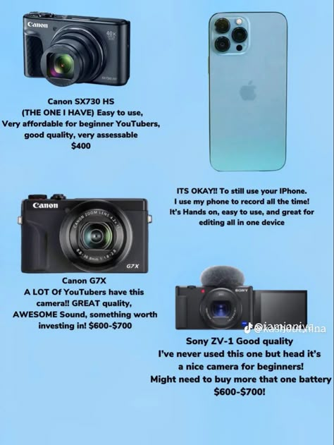 Good Cameras For Youtube, Best Vlogging Camera Youtube, Beginner Youtube Tips, How To Start Vlogging, Youtube Channel Ideas For Beginners, Podcast Name Ideas, Vlogging Tips, Youtube Channel Name Ideas, Youtube Setup