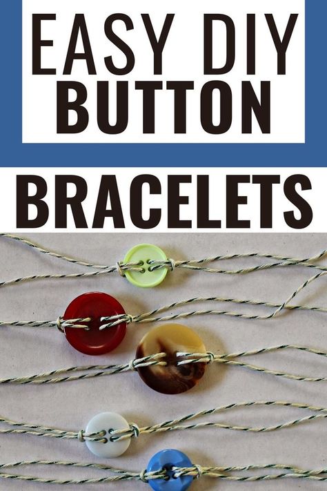 Make your own bracelets with this simple bracelet tutorial. These button bracelets are perfect for gifts or for you. Try these easy to make bracelets today! Button Jewelry Diy How To Make, How To Make Button Bracelets, Button Bracelets Diy How To Make, Simple Bracelet Tutorial, Easy To Make Bracelets, Button Bracelet Diy, Button Jewelry Diy, Buttons Crafts Diy, Washer Bracelet