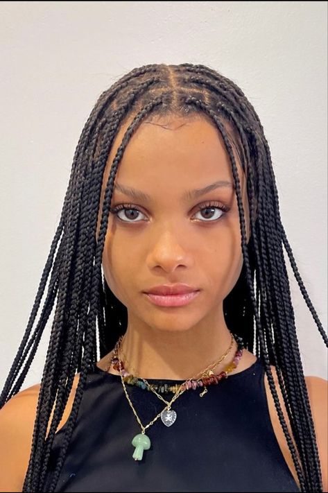 Hair Color Underneath, Braid Inspiration, Big Box Braids Hairstyles, Pelo Afro, Small Braids, Protective Hairstyles Braids, Natural Hair Braids, Braids For Black Women, Braided Hairstyles For Black Women