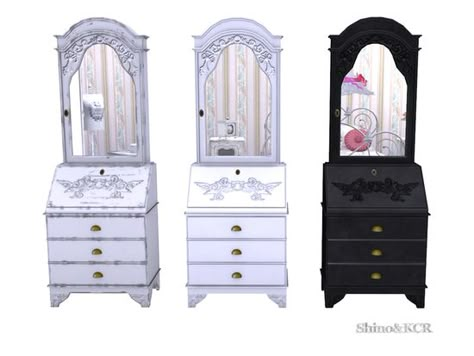 Sims 4 Shabby Chic, Country Home Decorating, Sanrio Clothing, Sims Furniture, Chic Dresser, Mod Furniture, Cc Furniture, Shabby Chic Room, Shabby Chic Dresser