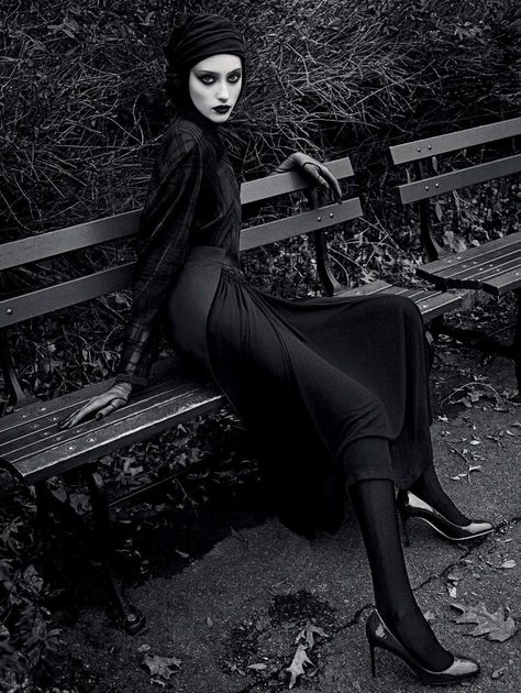 Vogue Germany March 2017 by Luigi & Iango - Fashion Editorials. Modest. Goth. Styl Goth, Dark Fashion Photography, Dark Skirts, Vogue Germany, Dark Beauty, Fashion Editorial, Pavlova, Dark Fashion, Fashion Photoshoot