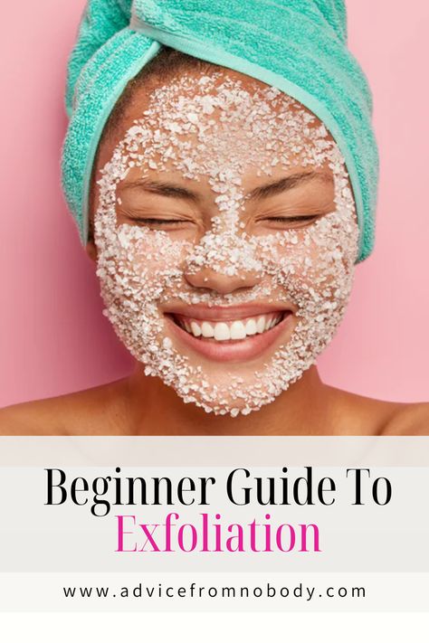 Exfoliation 101 | If you're new to exfoliating, this post is a great place to start! We're sharing the basics - the benefits of exfoliating your face and body, chemical vs physical exfoliation, how to exfoliate your skin safely, how often to exfoliate, etc. - and we've also included our favorite, easy-to-make DIY homemade body scrubs, as well as budget-friendly drugstore exfoliating scrubs for your face and body. If you want to upgrade your skincare routine, these exfoliating tips will help! Healthy Skin Care Diy, Homemade Body Scrubs, Brighten Skin Naturally, Facial Scrubber, Homemade Facial, Tips For Acne, Homemade Face Mask, Natural Glowing Skin, Good Skin Tips