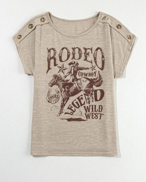 👕🤠✨ Vintage Rodeo Shirt! Features a cowboy 🏇 on a bucking horse 🐎. Classic and rugged style for rodeo fans! Perfect for country fairs 🎡, rodeos 🤠, and casual wear 🌾. Embrace the Wild West spirit! 🌟 #VintageRodeo #CowboyStyle #WildWest Cowboy Graphic, Western Style Outfits, Rodeo Cowboy, Graphic Tank Tops, School Project, Trendy Shirts, Loungewear Set, Equestrian Style, Western Shirts