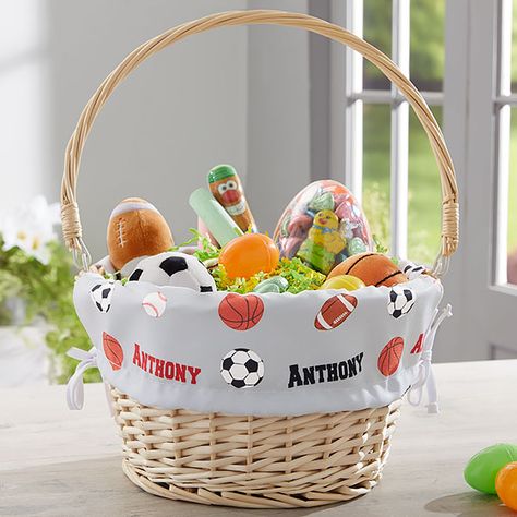 Sports Easter Basket, Natural Easter Basket, Personalized Easter Baskets, Wicker Easter Basket, Colored Liner, Personalized Treat Bags, Corporate Gift Baskets, Kids Hooded Towels, Personalized Easter Gifts