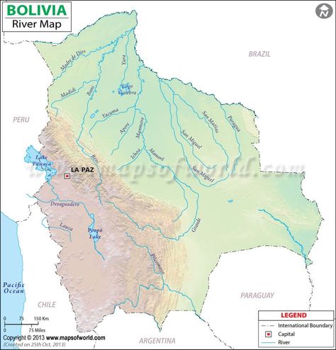 Bolivia Map, Bolivia Flag, Environment Map, America City, South America Map, Bolivia Travel, Canada Map, Asia Map, Maps For Kids