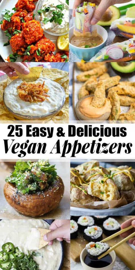 Vegan Party Recipes, Resep Vegan, Vegan Apps, Recipe Appetizers, Vegan Appetizers Recipes, Smoothies Vegan, Vegan Party Food, Vegan Party, Vegan Christmas Recipes