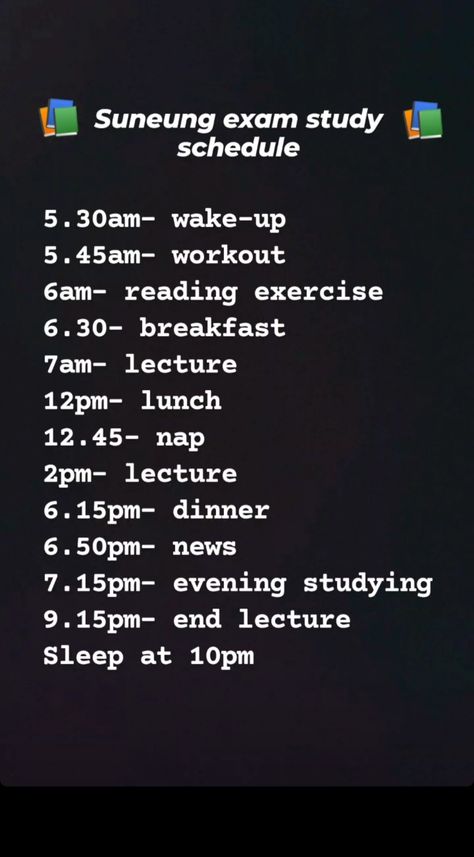 Korean Study Timetable, Korean Study Schedule, Korean Student Study, Korean Study Routine, Korean Exam, Exam Study Schedule, Schedule Study, Study Timetable, Korean Study