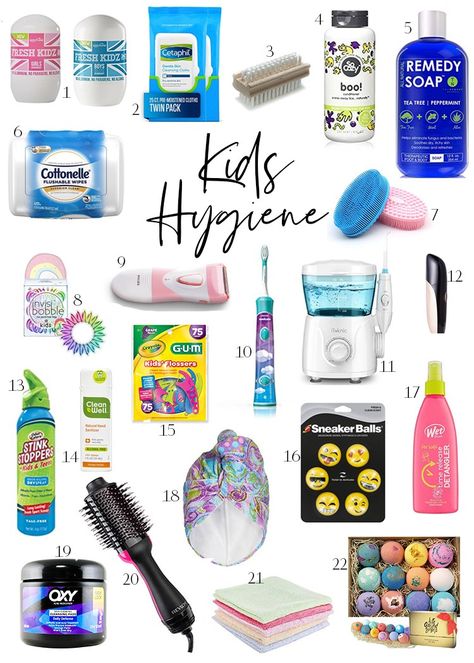 Smells Like Teen Spirit | Kids hygiene products - Style Duplicated, hygiene, teaching kids about hygiene, Childrens health, kids self care, self care for kids Girl Hygiene Products, Hygiene Products, Kids Hygiene, Flushable Wipes, Facial Wipes, Hygiene Care, Smells Like Teen Spirit, Body Hygiene, Childrens Health