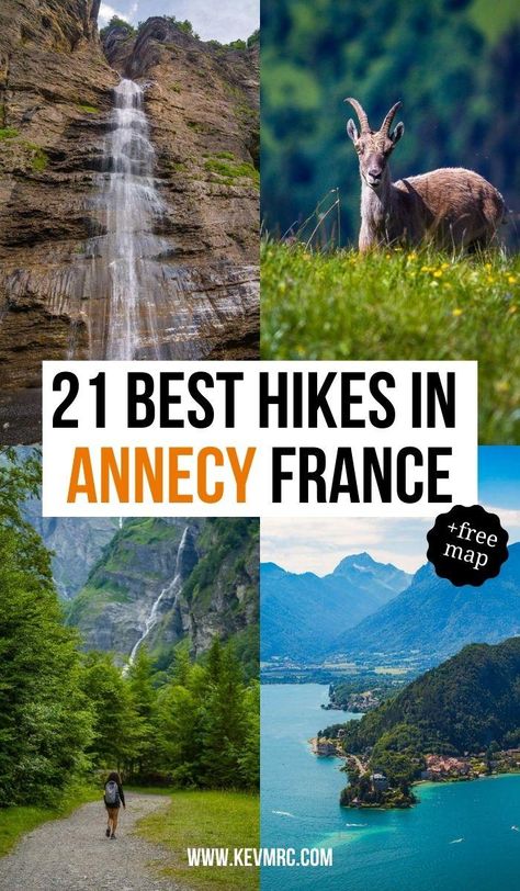 France Beautiful Places, France Annecy, Lake Annecy, Annecy France, Hiking Map, Free Maps, Visit France, Eastern Shore, Europe Travel Destinations